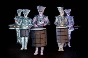 Glowing Drummers