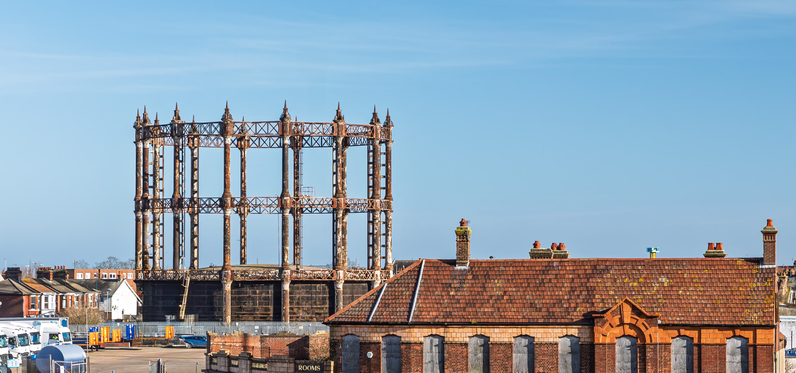 View from Herring bridge of the Gasometer
