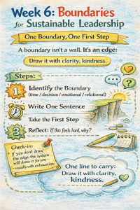 Week 6: Boundaries — Holding the Edge