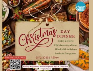 St Mary Magdalene Church Christmas Day Dinner Flyer